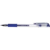 Foray Comfort Gel Rollerball Pen Grip Fine 0.4 mm Blue Pack of 12