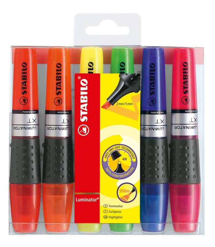STABILO LUMINATOR Highlighters Assorted Pack of 6
