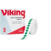 Niceday Dot Labels Self Adhesive Ø 10 mm Green 1000 Labels