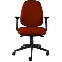 Energi-24 Office Chair Basic Tilt Fabric Height-Adjustable Armrest Height-adjustable Seat Red 150 kg Back Care