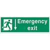 Fire Exit Sign Emergency Exit PVC 60 x 20 cm