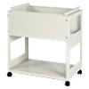 Rotadex RT50S Filing Trolley with Shelf 414 x 440 x 670mm Smoke White