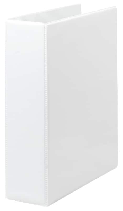 Unbranded 60 mm Ring Binder PP (Polypropylene) A4 4 Rings White