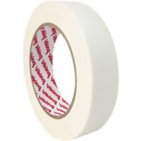 Viking Masking Tape White 25 mm (W) x 50 m (L) Crepe Paper Low Noise