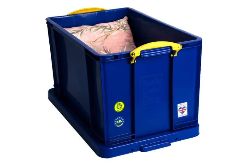 Really Useful Box PP (Polypropylene) Storage Box 84 L Blue 44 x 71 x 38 cm