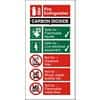 Fire Extinguisher Sign Carbon Dioxide Vinyl 10 x 20 cm