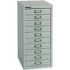 Bisley Steel Multi Drawer Cabinet 10 Drawers 279 x 380 x 590 mm Grey