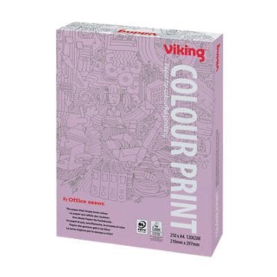 Viking A4 Printer Paper 120 gsm Smooth White 250 Sheets