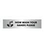 Office Sign Wash Hands PVC 19 x 4.5 cm