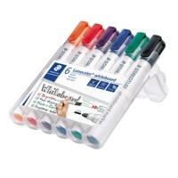 STAEDTLER Whiteboard Marker Assorted Medium Bullet 2 mm Pack of 6