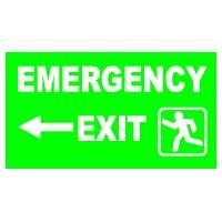 Sign Left Arrow PVC 28 x 4.5 cm