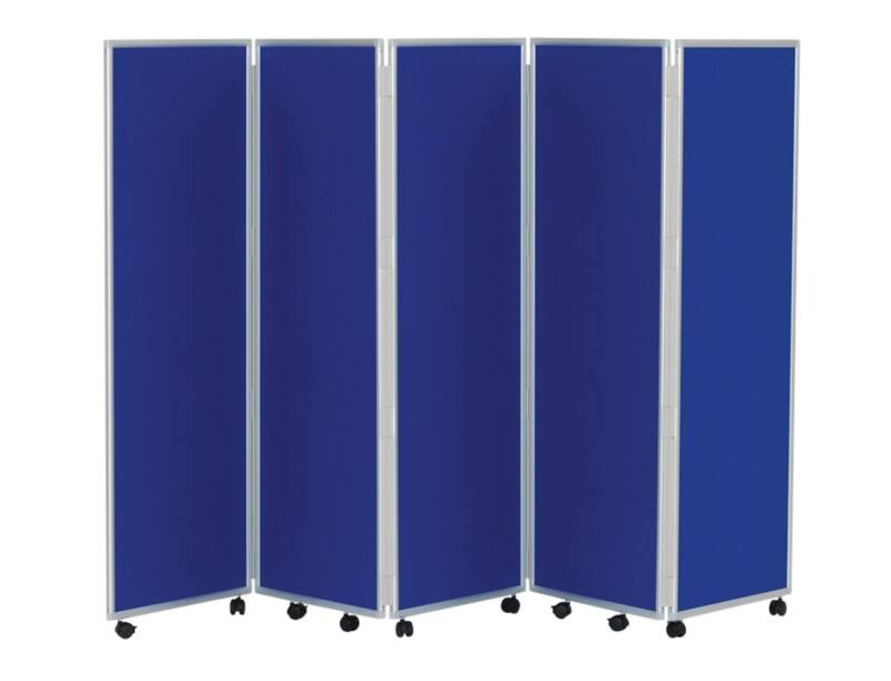 Concertina Screen 609394 Blue 560 x 1,500 mm