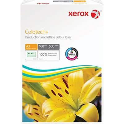 Xerox Colotech+ A3 Printer Paper 100 gsm Smooth White 500 Sheets
