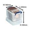 Really Useful Box Plastic Storage 3 Litre  245 x 180 x 160 mm