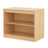 Dams International Bookcase with 1 Shelf Deluxe 1020 x 550 x 725 mm Beech