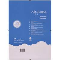 Niceday Wall Mountable Clip Frame 978922 A4 297 x 210 mm Transparent Pack of 2