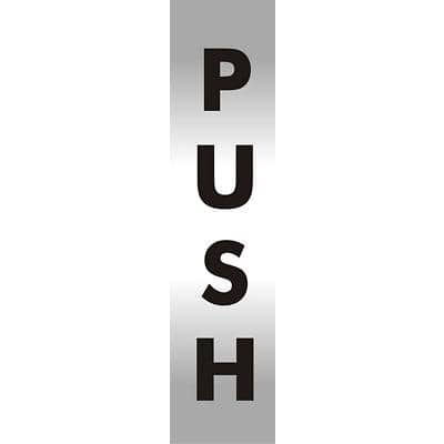 Office Sign Push PVC 4.5 x 19 cm