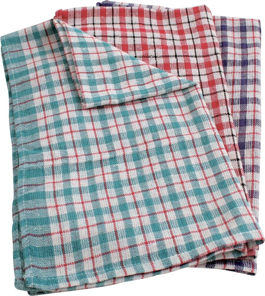 Bentley Tea Towels Chequered Assorted Pack of 10