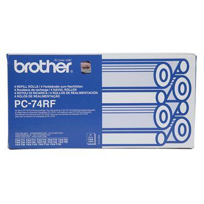 Brother Transfer Belt PC74RF 23 x 6 x 12 cm Black Pack of 4