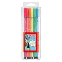 STABILO Pen 68 Felt Tip Pen 1.0 mm Medium Assorted 6806-1 Pack of 6