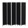 Concertina Screen 609388 Black 560 x 1,800 mm