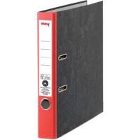 Viking Lever Arch File A4 50 mm Black, Red 2 ring Cardboard Marbled Portrait