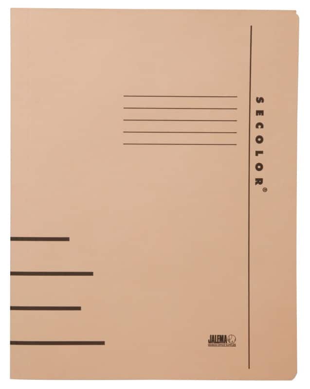 Djois Secolor Clip File A4 Brown Cardboard 250 gsm