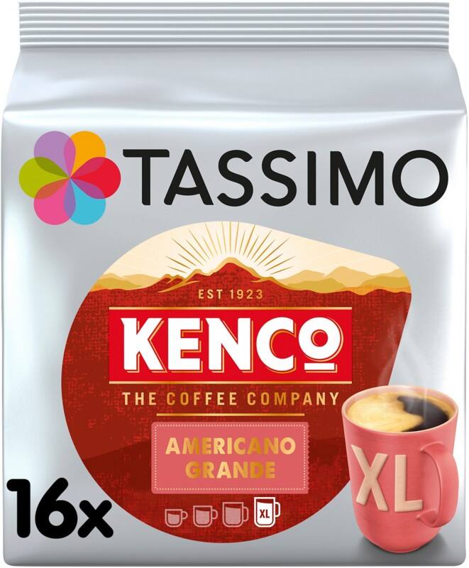 Tassimo americano grande coffee pods pack of 16