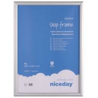 Niceday Wall Mountable Snap Frame 978917 Special Format 450 x 624 mm Silver