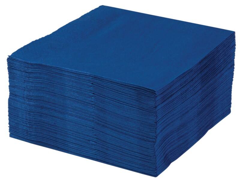 Napkins Paper 33 x 33 cm Blue Pack of 100