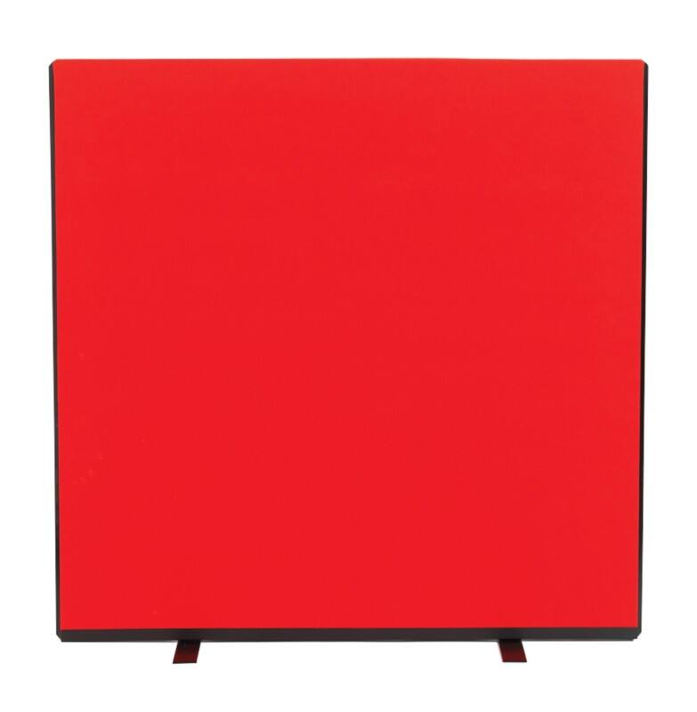Freestanding Screen Fabric Wrapped 1200 x 1200 mm Red