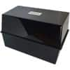 Card Index System 250 Cards Black 20.3 x 13.7 x 12.7 cm