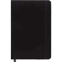 Foray Classic A4 Casebound Black Soft Cover Notebook Squared 160 Pages