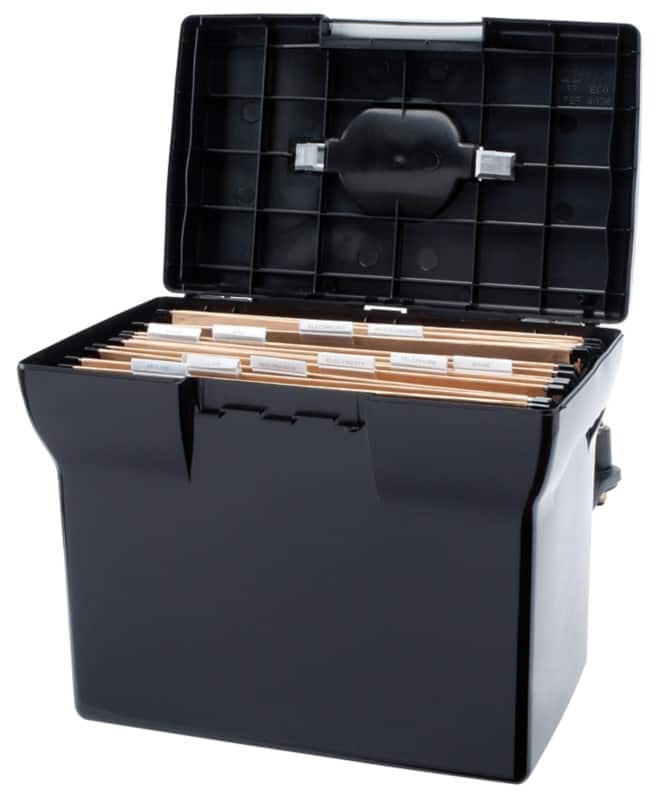 Pierre Henry Filing Box A4 20 Files PP (Polypropylene) Black