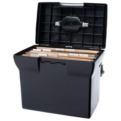 Pierre Henry Filing Box A4 20 Files PP (Polypropylene) Black