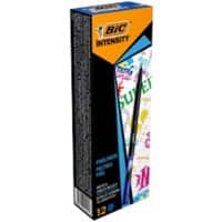 BIC Intensity Fineliner Pen Fine 0.4 mm Blue Pack of 12