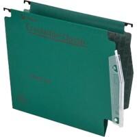 Rexel Crystalfile Classic 275 Lateral Suspension File 78652 V Base 15 mm 230 gsm Green 100% Recycled Manilla Pack of 50