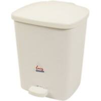 Pedal Bin 15 Litre White 30.5 x 30.5 x 36.8 cm