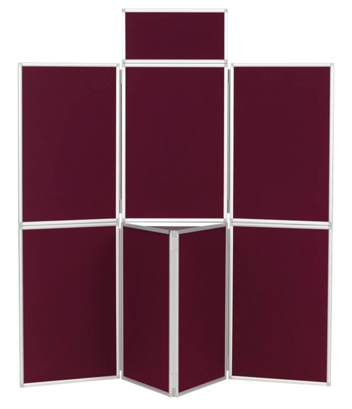 Display Stand 7 Nyloop Fabric 619 (W) x 923 (H) mm Red Foldaway