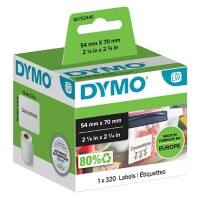 Dymo LW S0722440 / 99015 Authentic Multipurpose/Diskette Labels White 54 x 70 mm 320 Labels