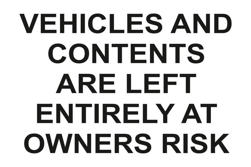 Mandatory Sign Disclaimer Wall Mounted PVC (Polyvinyl Chloride) 30 x 20 cm