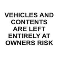 Mandatory Sign Disclaimer Wall Mounted PVC (Polyvinyl Chloride) 30 x 20 cm