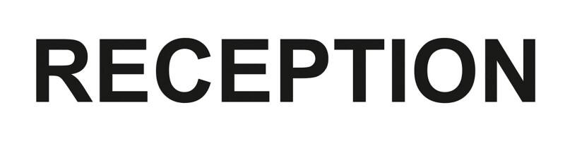 DURABLE Office Sign Reception PVC 40 x 10 cm