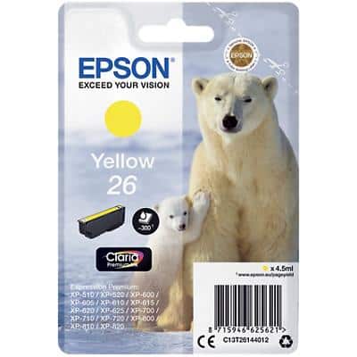 Epson 26 Original Ink Cartridge C13T26144012 Yellow