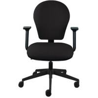 Energi-24 Basic Tilt Ergonomic Office Chair with Adjustable Armrest and Seat Posture Task Black