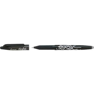 Pilot FriXion Ball Rollerball Erasable Pen Medium 0.35 mm Black Pack of 12