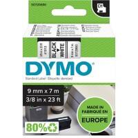 Dymo D1 S0720680 / 40913 Authentic Label Tape Self Adhesive Black Print on White 9 mm x 7m