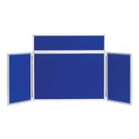 Freestanding Tabletop Display Stand Nyloop Fabric 923 x 223mm Blue