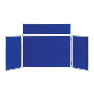Freestanding Tabletop Display Stand Nyloop Fabric 923 x 223mm Blue