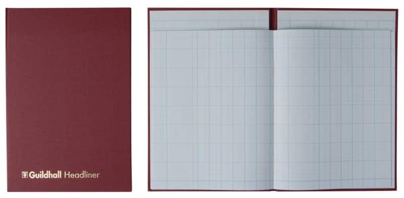 Guildhall Cash Analysis Book 38/6Z 6 Cash Columns 80 Pages 40 Sheets